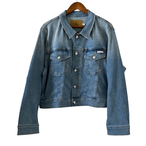 Calvin Klein NEW Classic Trucker Jacket Size 2X - Picture 1 of 14